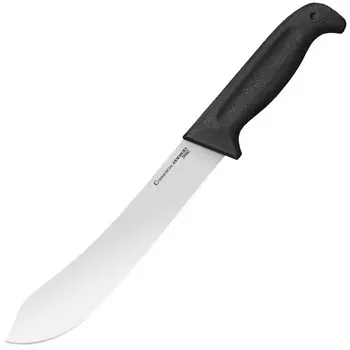 Кухонный нож для мяса Cold Steel Butcher Knife, сталь 1.4116, рукоять Kray-Ex, черный