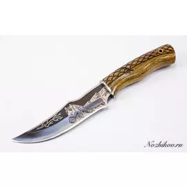 Нож Мустанг, Кизляр СТО, сталь 65х13, резной
