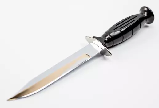 Нож НР-43 Вишня, черная, хромированная