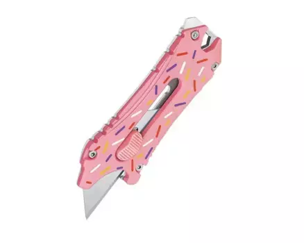 Нож Oknife Otacle Doughnut, лезвие SK2, рукоять G10, розовый пончик