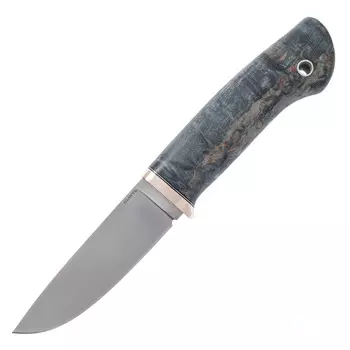 Нож Клык, сталь M398, карельская береза, темная