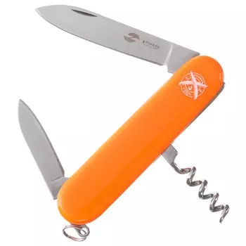 Нож перочинный Stinger 90 мм, 4 функции, оранжевый, в блистере
