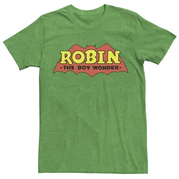 Мужская классическая футболка с логотипом Robin The Boy Wonder DC Comics