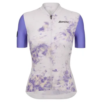 Джерси с коротким рукавом Santini Marble Slim Fit, фиолетовый