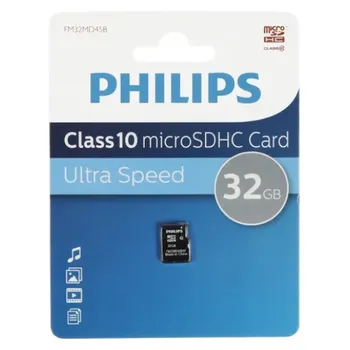 Карта памяти MicroSDHC 32GB Philips FM32MD45B/97 Class 10