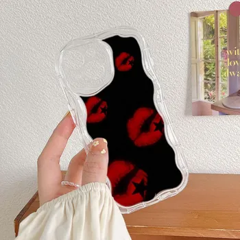 Чехлы для телефонов LZ19 Lips kiss art Clear Soft Wave для Xiaomi 11 Lite Redmi Note 13 12 8 Pro 9 12C A3 Infinix Smart 8 Tecno Защитная задняя крышка Xiaomi Poco M2