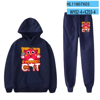 Nyango Star MERCH 2D толстовки с капюшоном + спортивные штаны для отдыха спортивный костюм мужские и женские комплекты L