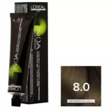 L'Oreal Professionnel - Безаммиачная краска Inoa ODS 2, 8.0 Светлый блондин глубокий, 60 г