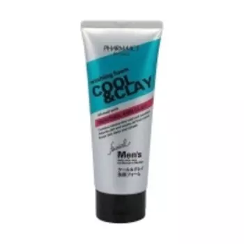 Kumano cosmetics Washining Foam Cool And Clay Facial Men - Пенка для умывания с глиной для мужчин, 130 г