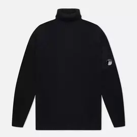 Мужской свитер C.P. Company Fleece Knit Roll Neck, цвет чёрный, размер 54