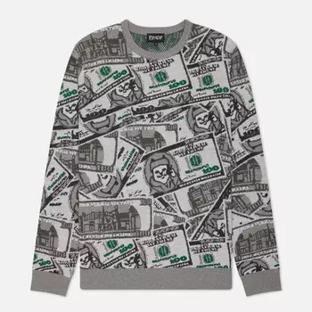 Мужской свитер RIPNDIP Moneybag Knit, цвет оливковый, размер L