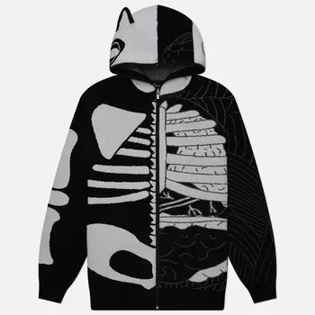 Мужской свитер RIPNDIP Skelly Nerm Knit Hoodie, цвет чёрный, размер XXL