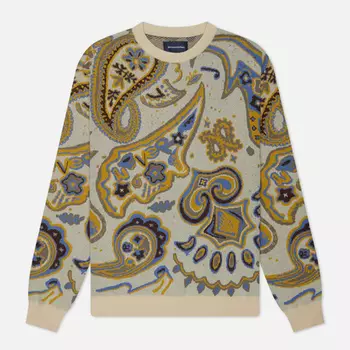 Мужской свитер thisisneverthat Paisley Jacquard, цвет бежевый, размер XL