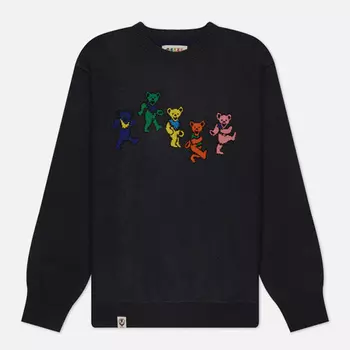 Мужской свитер thisisneverthat x Grateful Dead Dancing Bears, цвет чёрный, размер XL