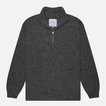 Мужской свитер Edwin Maru Half Zip, цвет серый, размер XXL