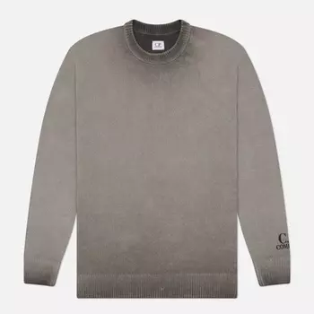 Мужской свитер C.P. Company Chenille Cotton Knit, цвет серый, размер M