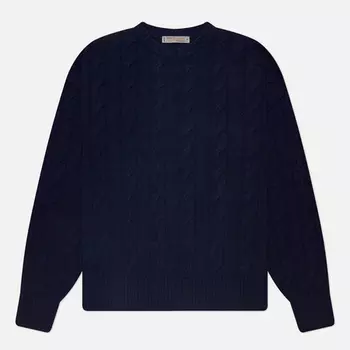 Мужской свитер FrizmWORKS Wool Cable Relax, цвет синий, размер XL