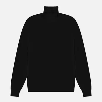 Мужской свитер Hackett High Neck Merino Wool, цвет чёрный, размер XXL