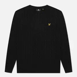 Мужской свитер Lyle &amp; Scott Cable Jumper, цвет чёрный, размер S