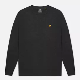 Мужской свитер Lyle &amp; Scott Cotton Merino Crew Neck Jumper, цвет серый, размер M