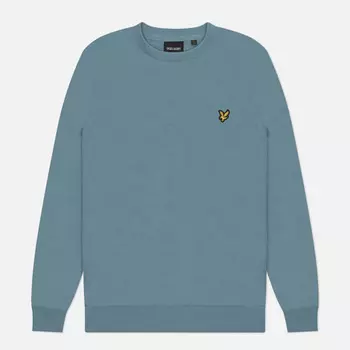 Мужской свитер Lyle & Scott Cotton Crew Neck Regular Fit, цвет голубой, размер XL
