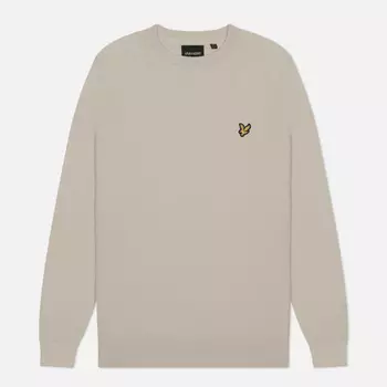Мужской свитер Lyle & Scott Cotton Crew Neck Regular Fit, цвет бежевый, размер XXL