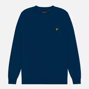 Мужской свитер Lyle & Scott Cotton Crew Neck Regular Fit, цвет синий, размер XXL