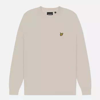 Мужской свитер Lyle & Scott Cotton Crew Neck, цвет бежевый, размер S