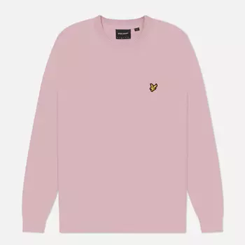 Мужской свитер Lyle & Scott Cotton Crew Neck, цвет розовый, размер M