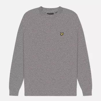Мужской свитер Lyle & Scott Lambswool Blend Crew Neck, цвет серый, размер XXL