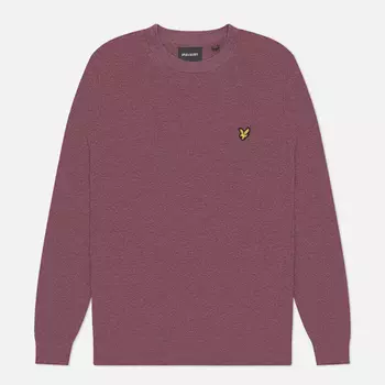 Мужской свитер Lyle & Scott Lambswool Blend Crew Neck, цвет розовый, размер L