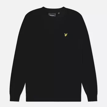 Мужской свитер Lyle & Scott Lambswool Blend Crew Neck, цвет чёрный, размер XXL