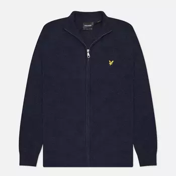Мужской свитер Lyle & Scott Lambswool Blend Zip Through, цвет синий, размер S