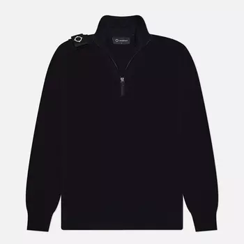 Мужской свитер MA.Strum Quarter Zip, цвет чёрный, размер XXXL