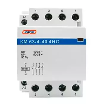 Модульный контактор КМ63/4P 40A 4НО Энергия