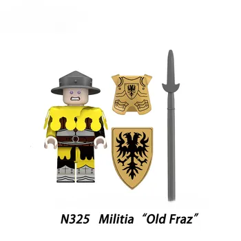 Medieval Series Militia Soldier Building Block Children s Toys