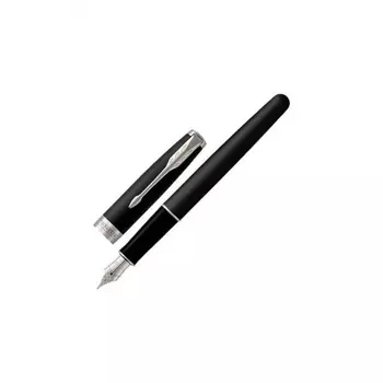 Ручка перьевая PARKER Sonnet Core Matt Black CT, корпус черный матовый лак, палладиевые детали, черная, 1931521