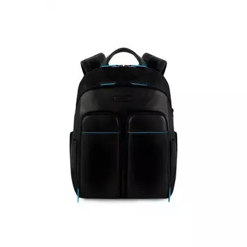 Рюкзак мужской Piquadro Blue Square, черный натур.кожа CA5574B2V/N