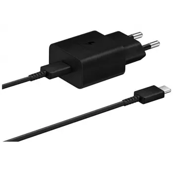 Сетевое зарядное устройство Samsung EP-T1510XBEGRU 15W Type-C+Type-C black