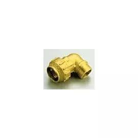 Уголок ПНД обжим 20х1/2" НР, 25бар, t-110*C латунь