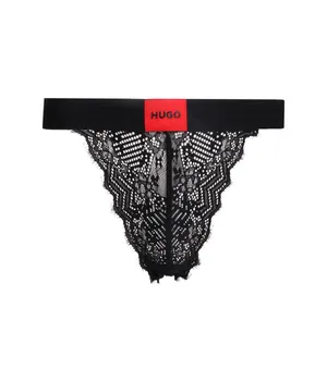Трусы Hugo Bodywear кружевные, черный