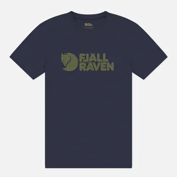 Мужская футболка Fjallraven Fjallraven Logo, цвет синий, размер S