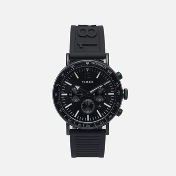 Наручные часы Timex Standard Tachymeter Chronograph, цвет чёрный