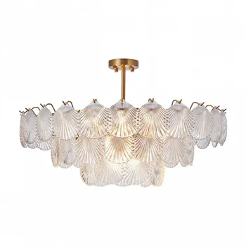 Потолочная люстра на штанге в виде ракушки Arte Milano Rim 312008/D800 BS