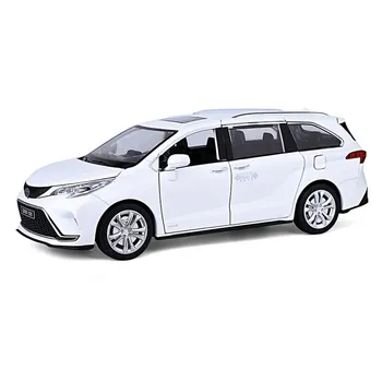 1/24 Toyota Sienna Granvia MPV Van литые игрушечные машинки из металла игрушечная модель автомобиля коллекция звуков и света детские игрушки чёрный