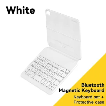 Essager Mini Bluetooth-клавиатура 8,3 дюйма, портативная кожаная оболочка, беспроводная клавиатура, зарядка планшета для Ipad Mini 6-го поколения чёрный