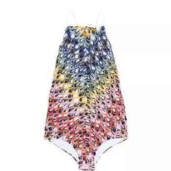 Слитный купальник фактурной вязки Missoni