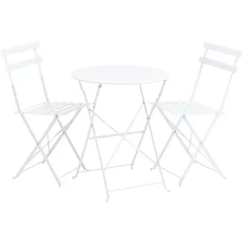 Комплект стола и двух стульев Бистро белый Stool Group УТ000036324
