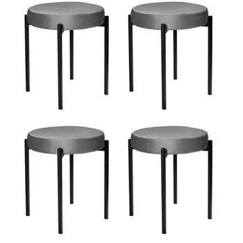 Комплект стульев-табуретов серый Bradex Home Bug FR 0551K