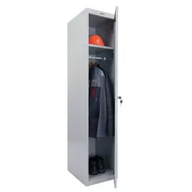 Шкаф металлический для одежды Brabix lk 11-40 усиленный,1 секция,1830х400х500 мм,20 кг, 291130